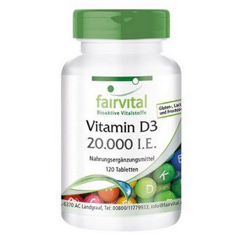 FAIRVITAL Vitamin D3 20.000 I.E.