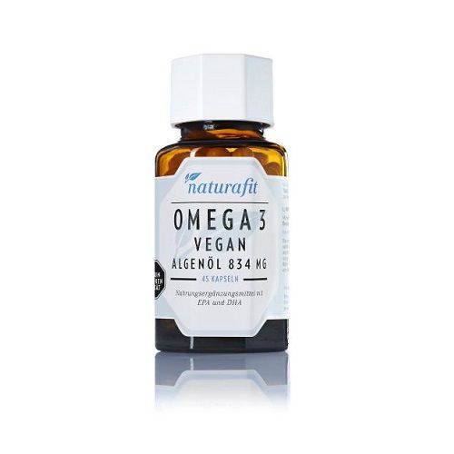 NATURAFIT Omega-3 vegan Algenöl 834 mg Kapseln