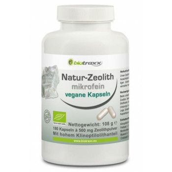 Biotraxx Natur-Zeolith (Klinoptilolith) mikrofein Kapseln