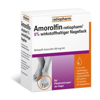 AMOROLFIN ratiopharm 5% wirkstoffhalt.Nagellack