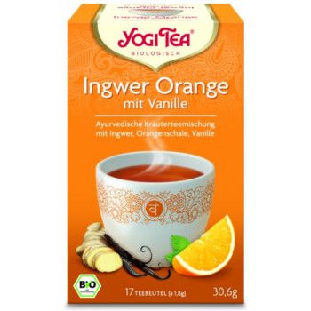 YOGI TEA Ingwer Orange+Vanille Bio Filterbeutel