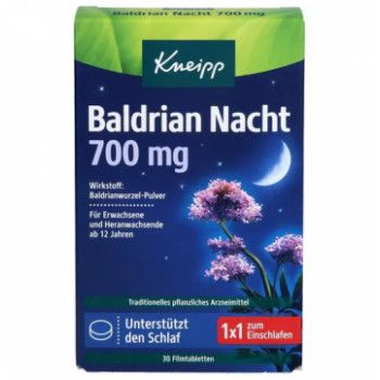 KNEIPP Baldrian Nacht 700 mg überzogene Tab. (Nachfolger KNEIPP Baldrian Nacht 700 mg  PZN: 18130677)