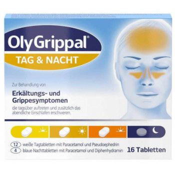 OLYGRIPPAL Tag & Nacht 500 mg/60 mg Tabletten