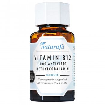 NATURAFIT Vitamin B12 1000 μg aktiviert Kapseln