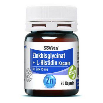 SOVITA Zinkbisglycinat+L-Histidin Kapseln (aktuell vom Hersteller nur mit Haltbarkeit 07/24)