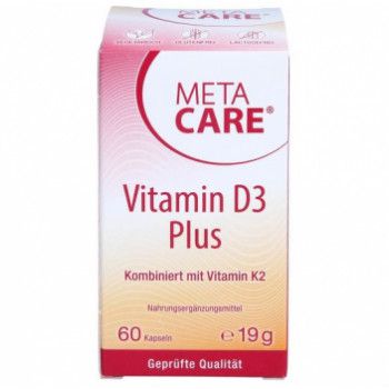META CARE Vitamin D3 Plus 10.000 I.E+80 μg K2 Kps.