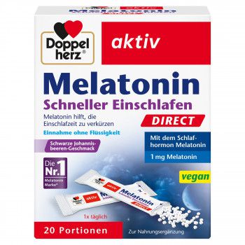 DOPPELHERZ Melatonin Direct Schneller Einschlafen