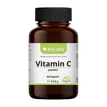 BIO-APO Vitamin C gepuffert Kapseln hochdosiert, säurefrei, vegan