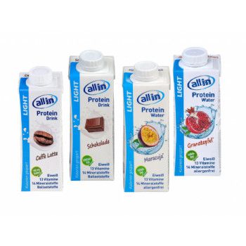ALL IN light Protein Drink & Water 4er Mix