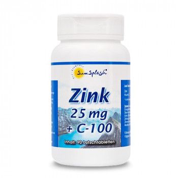 SunSplash Zink 25 mg + C-100 (MHD 10/2023)